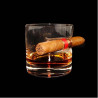 Bicchiere Whisky con porta sigaro
