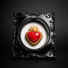 blogo-frame-quadro-cuore-sacro-rosso-oro