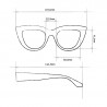 okkia-occhiale da sole modello claudia colore classic havana