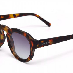 okkia occhiale da sole modello zeno ok032 colore havana