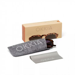 okkia occhiale da sole modello zeno ok032 colore havana
