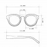 okkia occhiale da sole modello zeno ok032 colore havana black