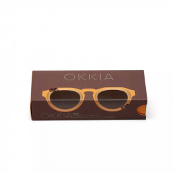 okkia occhiale da sole modello zeno ok032 colore giallo