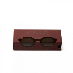 okkia ok031 occhiali da sole modello zeno havana black