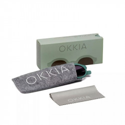 okkia ok031 occhiali da sole modello zeno green sage
