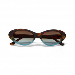 okkia occhiali da sole modello lina colore havana e blu