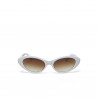 okkia occhiali da sole modello lina colore optical white bianco