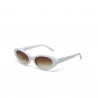 okkia occhiali da sole modello lina colore optical white bianco