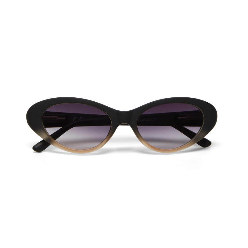 okkia occhiali da sole modello lina colore optical black shaded rose