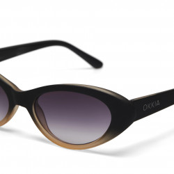 okkia occhiali da sole modello lina colore optical black shaded rose