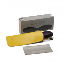 okkia occhiali da sole modello lina colore optical black shaded rose