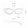 okkia occhiali da sole modello lina colore optical black shaded rose
