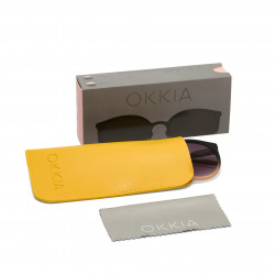 OKKIA ok045 occhiali da sole modello berlino colore black shaded rose