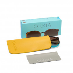 OKKIA ok045 occhiali da sole modello berlino colore havana blue