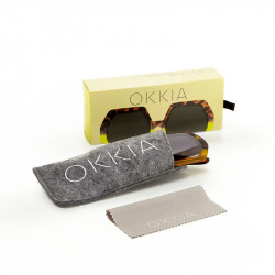 OKKIA ok015 occhiali da sole modello Emma colore havana yellow