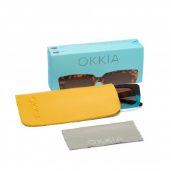 Okkia ok044 occhaili da sole modello elba colore havana blue