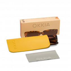 Okkia ok044 occhaili da sole modello elba colore havana blue