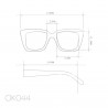 Okkia ok044 occhaili da sole modello elba colore havana blue