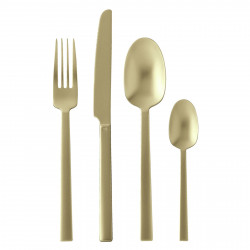 sambonet servizio posate 24 pz modello neutra colore champagne