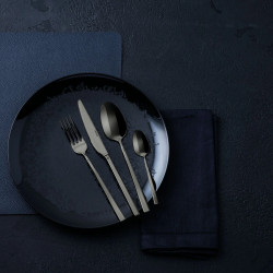 sambonet servizio posate 24 pz modello Rock colore mirror black
