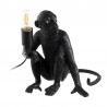 Monkey Lamp Nera Scimmia seduta
