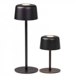 zafferano ai lati light lampada ricaricabile 1+1 nera