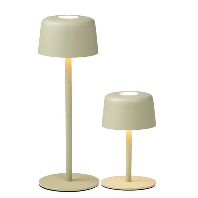 zafferano ai lati light lampada ricaricabile 1+1 verde salvia