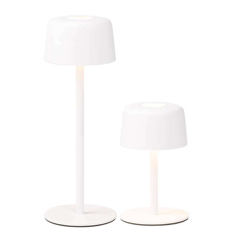 zafferano ai lati light lampada ricaricabile 1+1 bianca