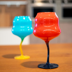 Set 2 bicchieri cocktail multicolor
