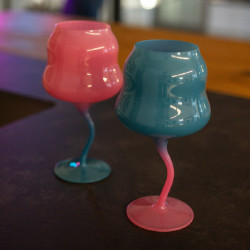 Set 2 bicchieri cocktail multicolor