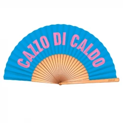 Ventaglio con scritta cazzo di caldo