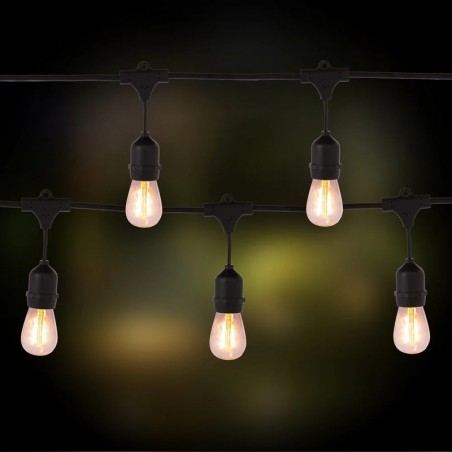 Catenaria Cottage 10 luci bulbo LED