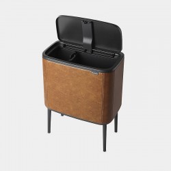 BO Touch Bin - Limited Edition Vegan Leather Cognac