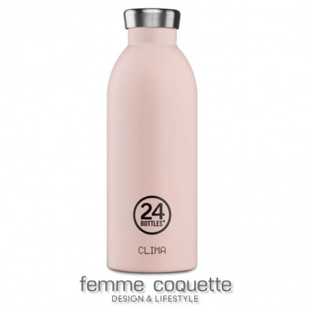 24 Bottles Clima - Heart  Dusty Pink 500 ml